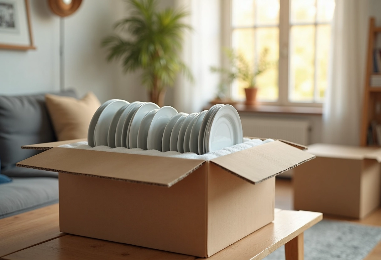 assiettes rangement