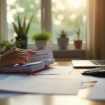 Personne à la maison étudiant la fiscalité immobilière