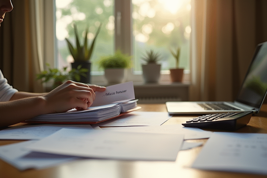 Personne à la maison étudiant la fiscalité immobilière